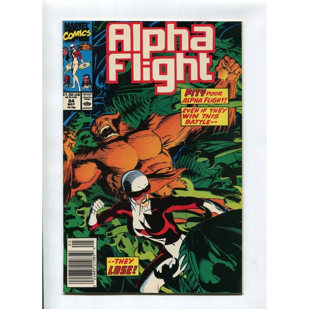 Alpha Flight #84 Marvel Comics 1990 Newsstand Comic Book